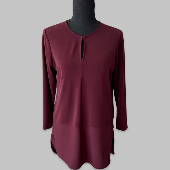 Ralph Lauren  Wine Colour Jersey Top - Picture 1 of 14